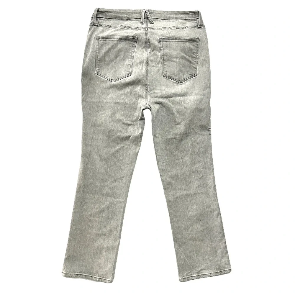 Good American US 16 Good Curve‎ Straight Jeans Black336 Gray GCST014BT